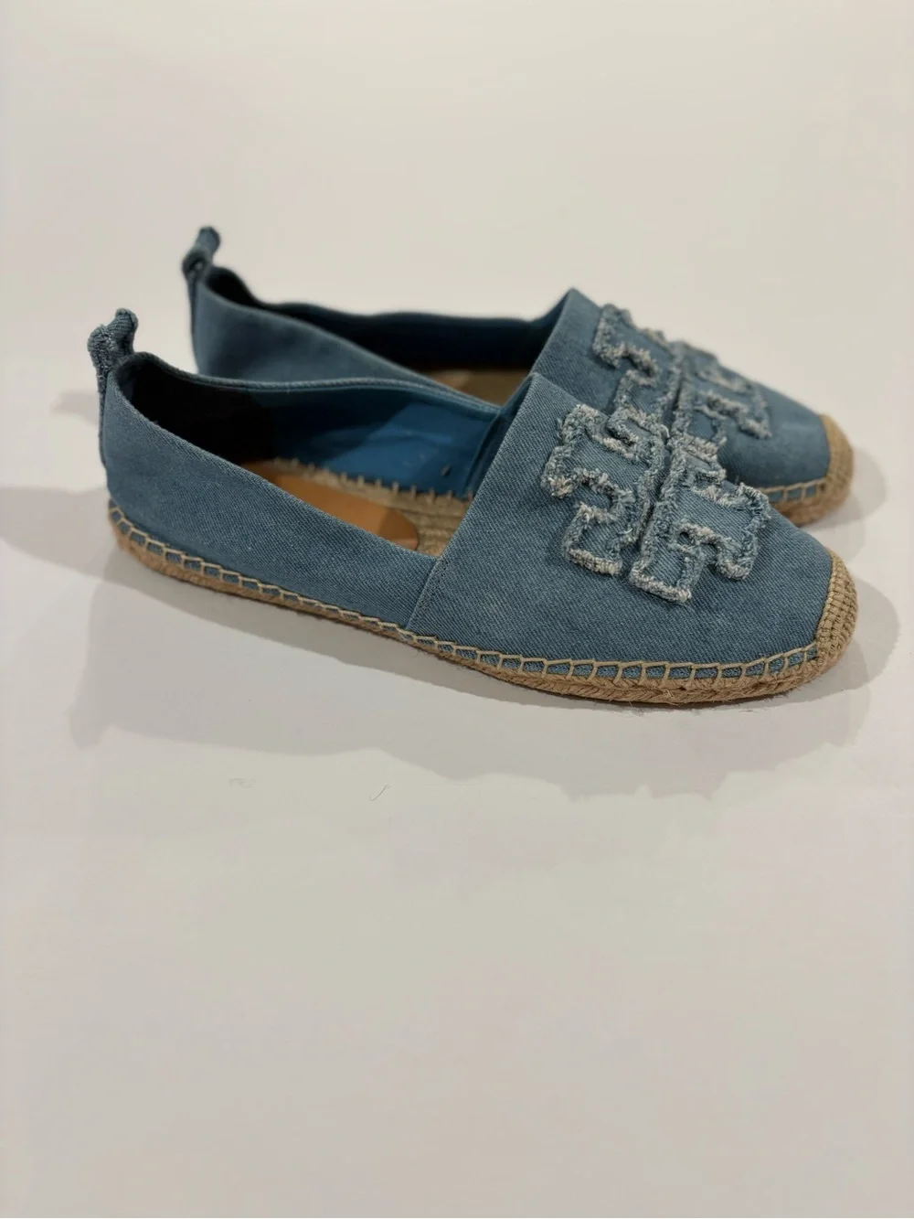Tory Burch Double T Espadrille Flats | Size 11